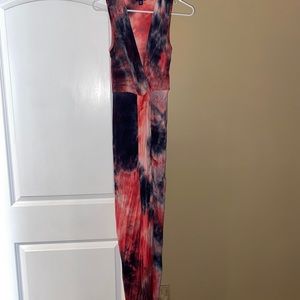 Tie dyed maxi dress